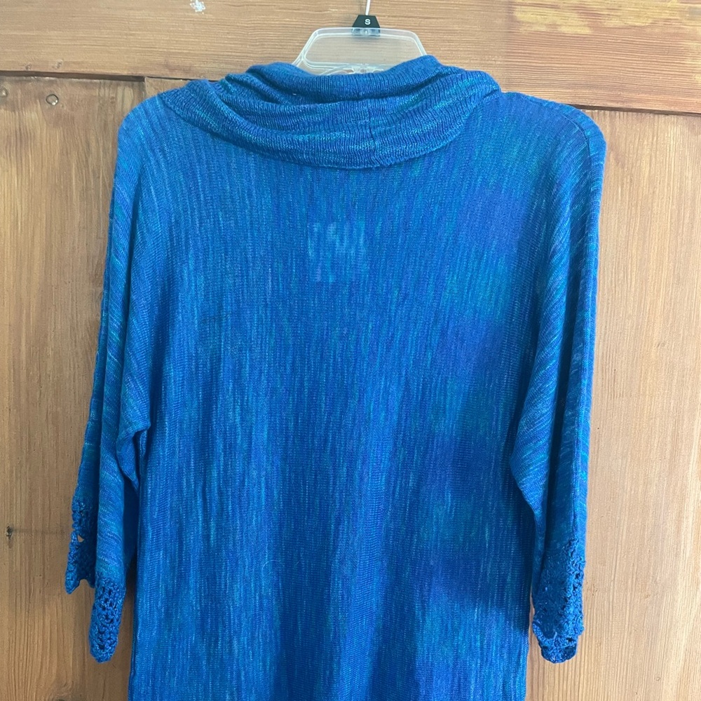 NWT Madison Blue Muse Crochet Knit Top S - Picture 5 of 8